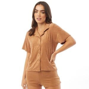 Bundle(2) pajama set Hutch Tan Knit Shorts L